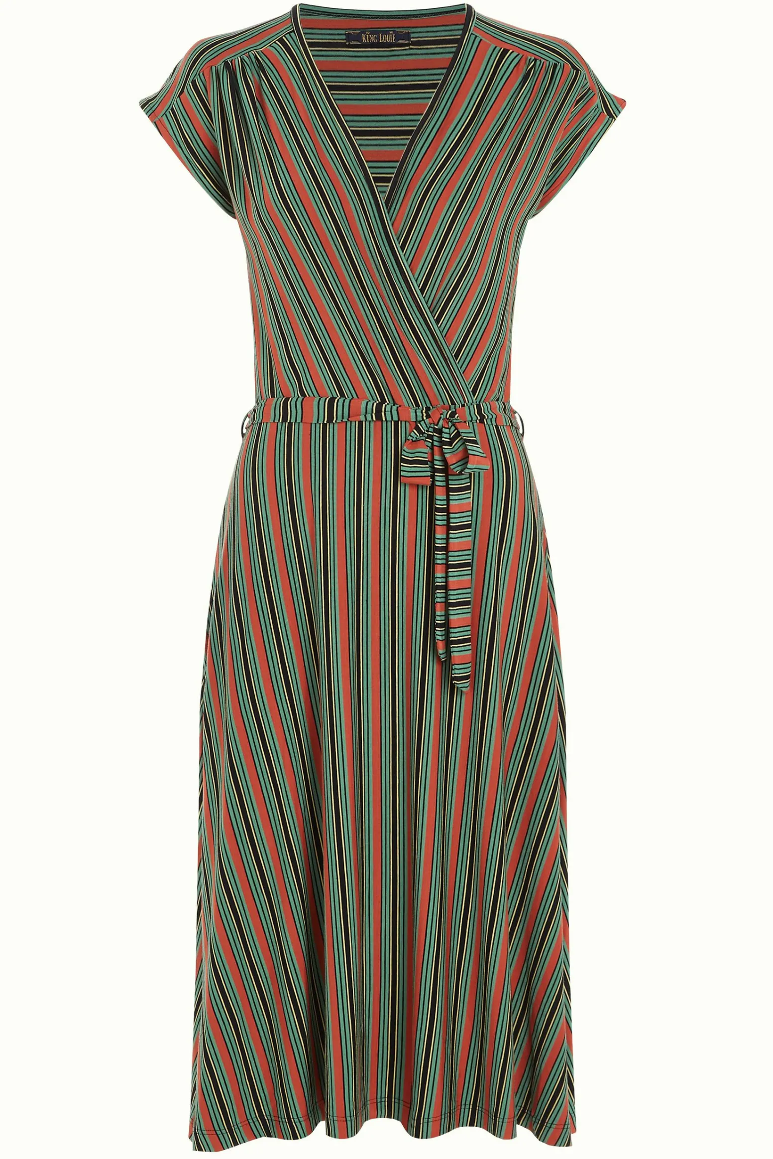 King Louie Jurken|Abigail Dress Castillo Stripe Black