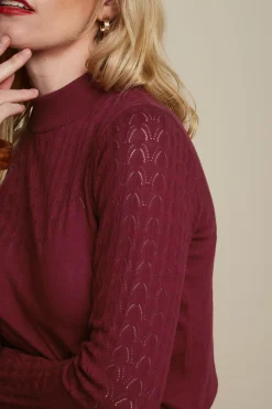 King Louie Tops & Shirts|Agnes Top Club Cabernet Red