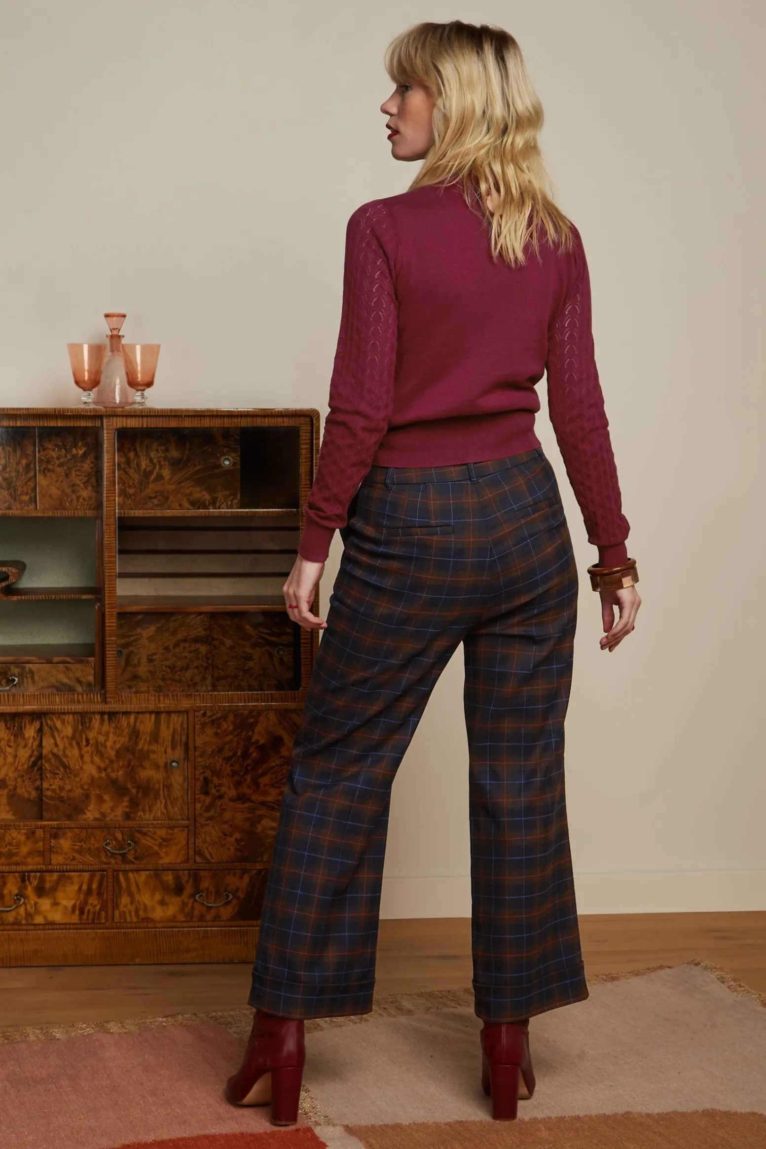 King Louie Tops & Shirts|Agnes Top Club Cabernet Red