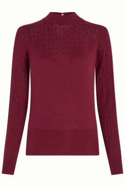 King Louie Tops & Shirts|Agnes Top Club Cabernet Red