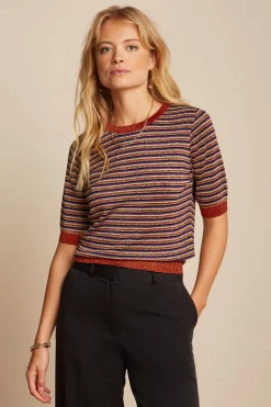 King Louie Tops & Shirts|Agnes Top Stardust Caramel