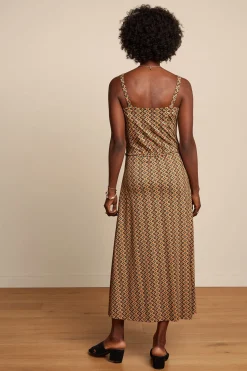 King Louie Jurken|Allison Midi Dress Twisted Black