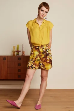 King Louie Blouses|Amy Blouse Bisque Tuscan Yellow
