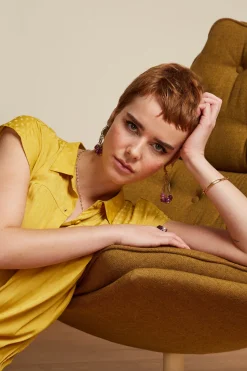 King Louie Blouses|Amy Blouse Bisque Tuscan Yellow