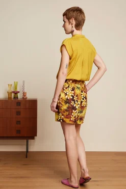 King Louie Blouses|Amy Blouse Bisque Tuscan Yellow