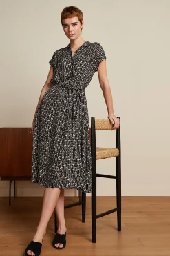 King Louie Jurken|Amy Dress Frankie Black