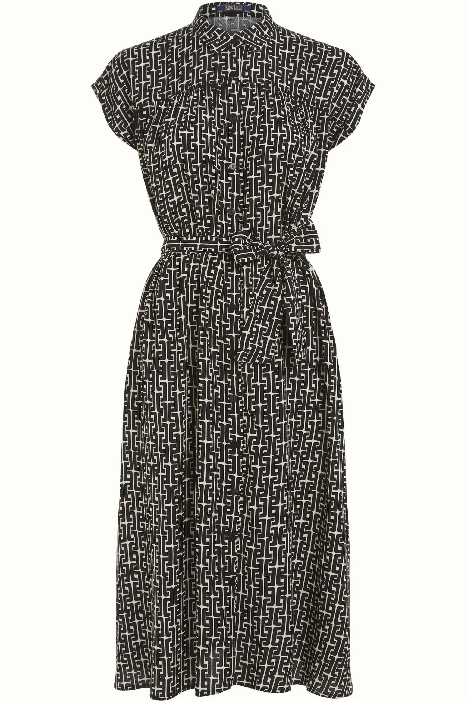 King Louie Jurken|Amy Dress Frankie Black