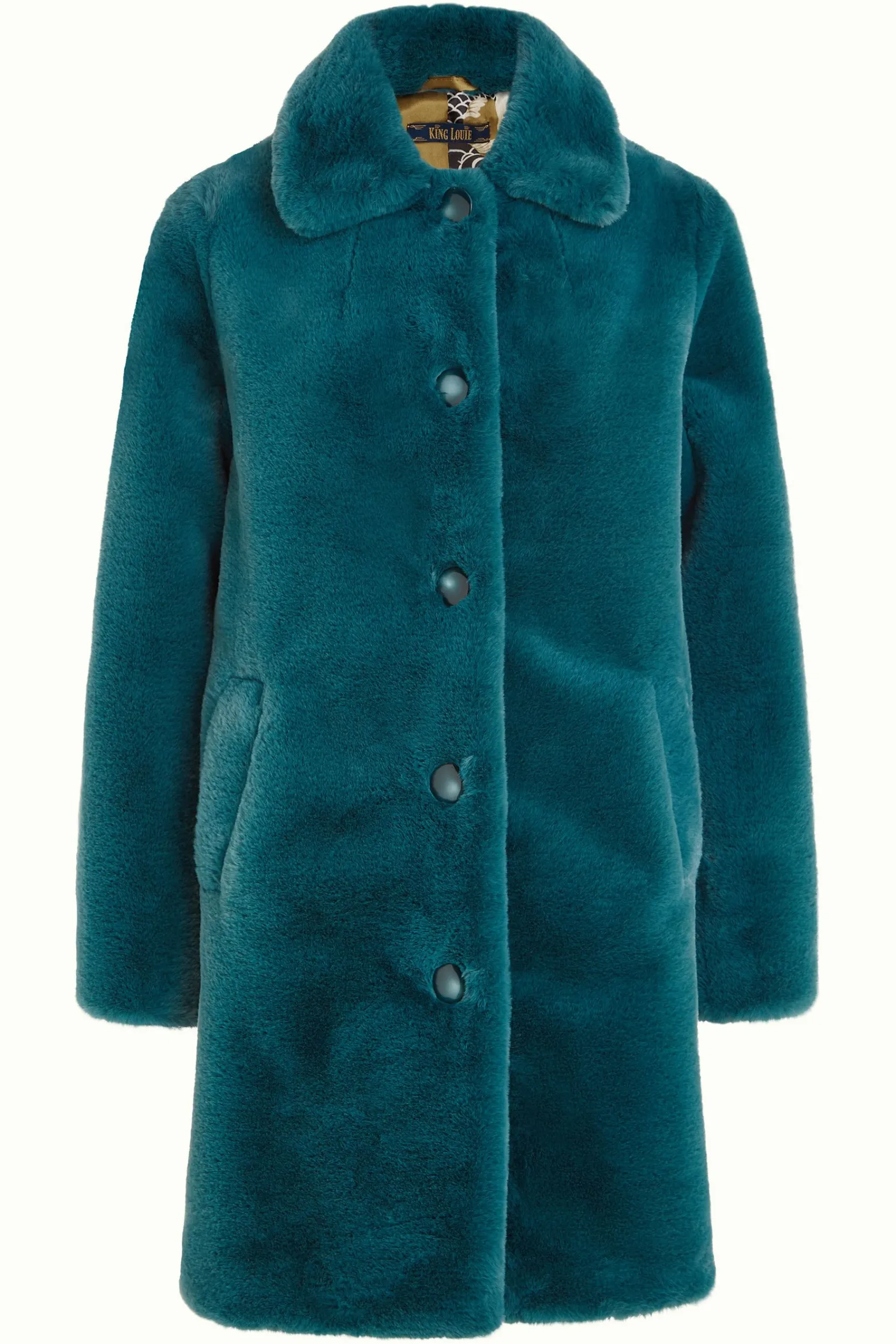 King Louie Jassen & Blazers|Anais Coat Long Philly Sea Blue
