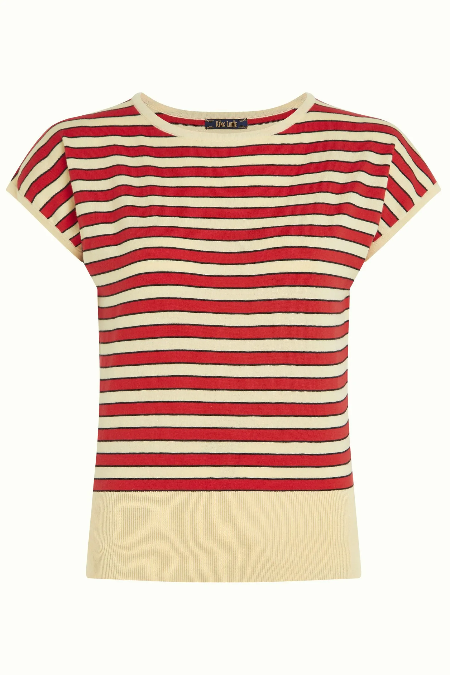 King Louie Tops & Shirts|Ann Top Port Stripe Fiery Red