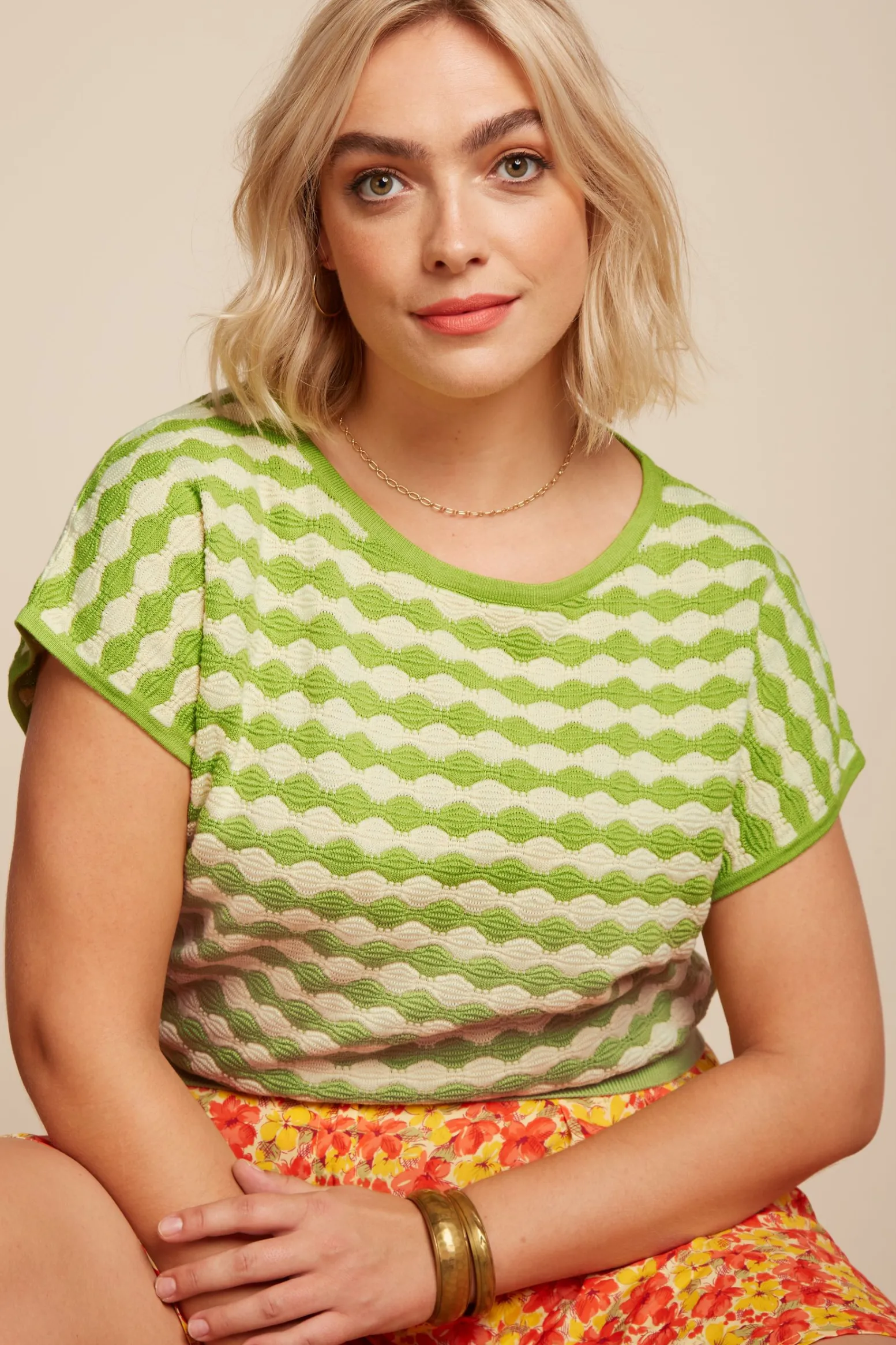 King Louie Tops & Shirts|Ann Top Turtle Macaw Green