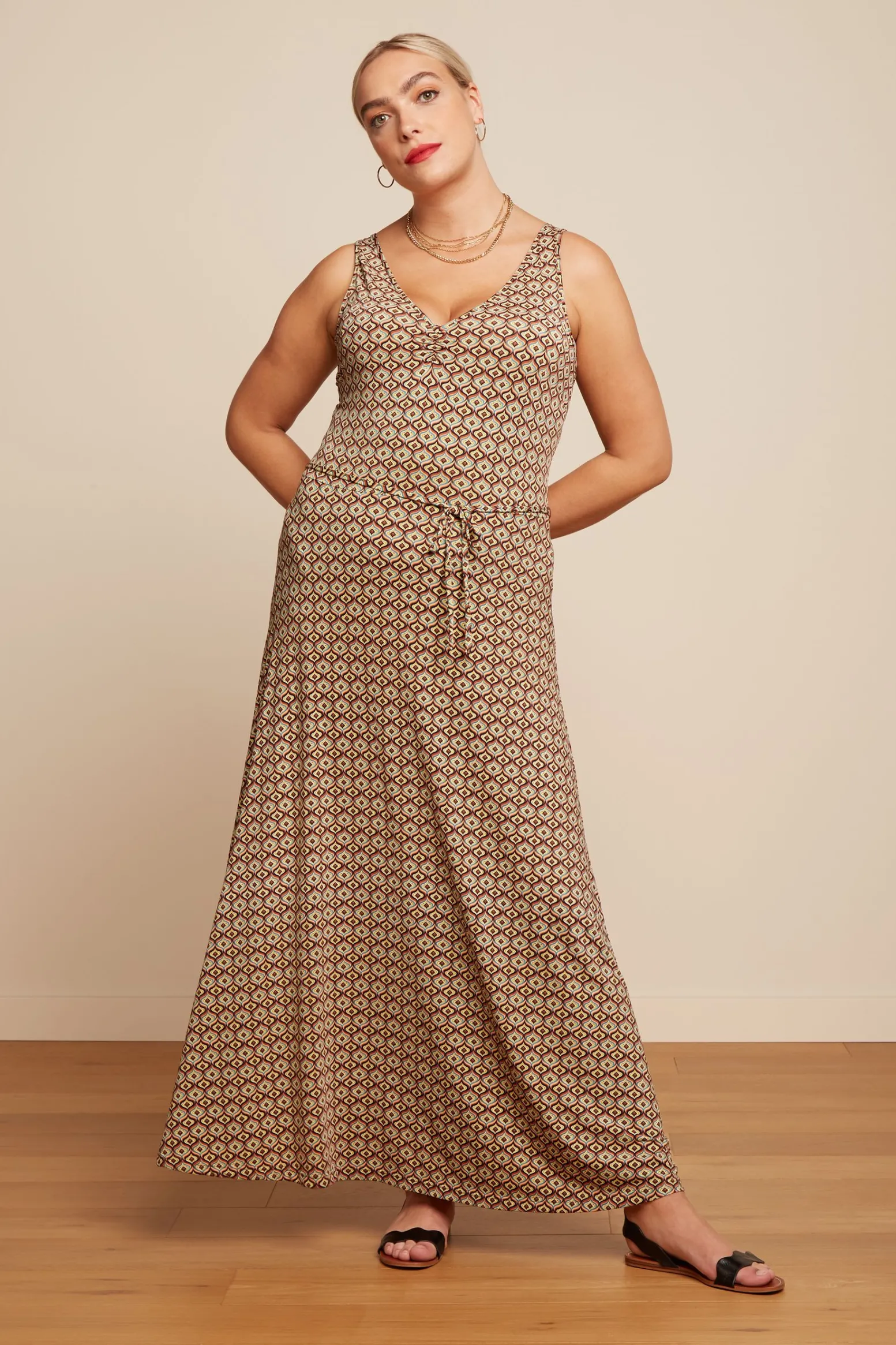 King Louie Jurken|Anna Maxi Dress Smith Umbre