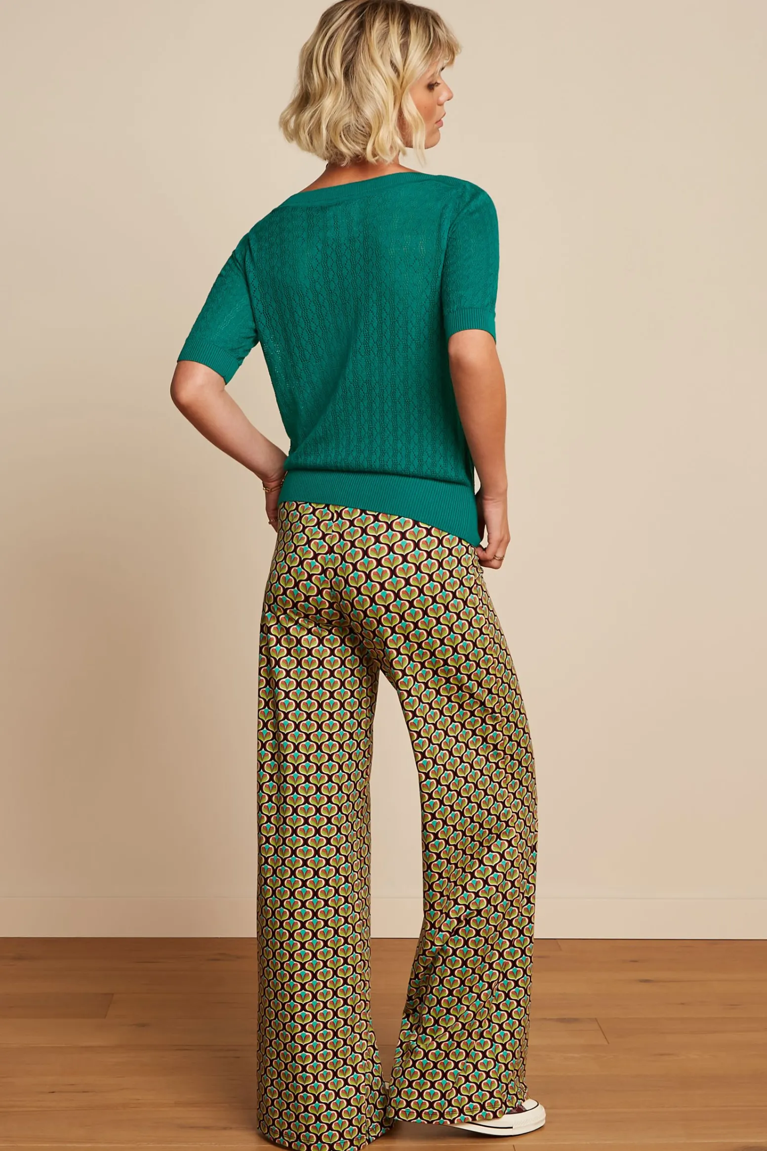 King Louie Tops & Shirts|Audrey Top Loop Ajour Eden Green
