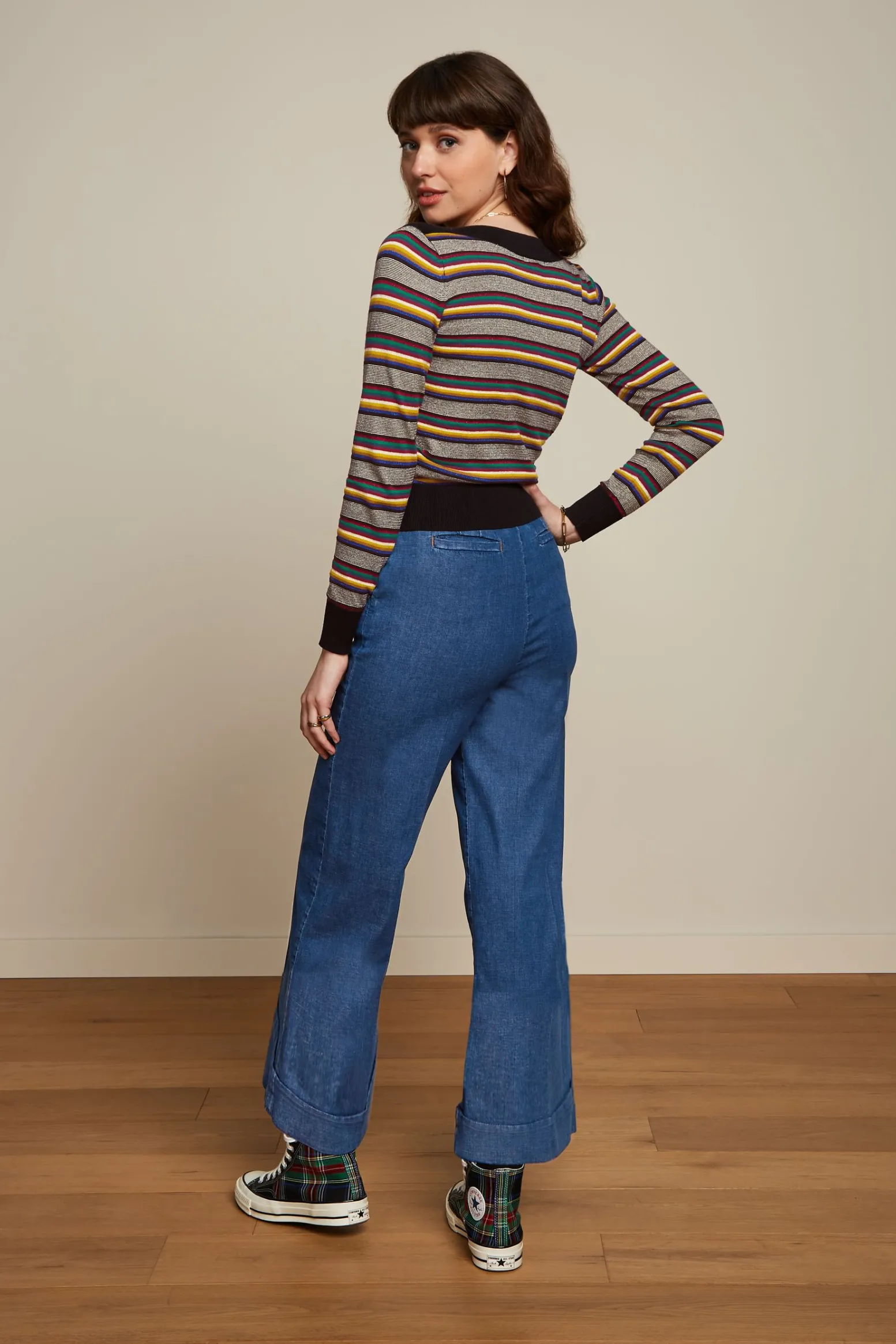 King Louie Truien|Audrey Top Sixties Stripe Black