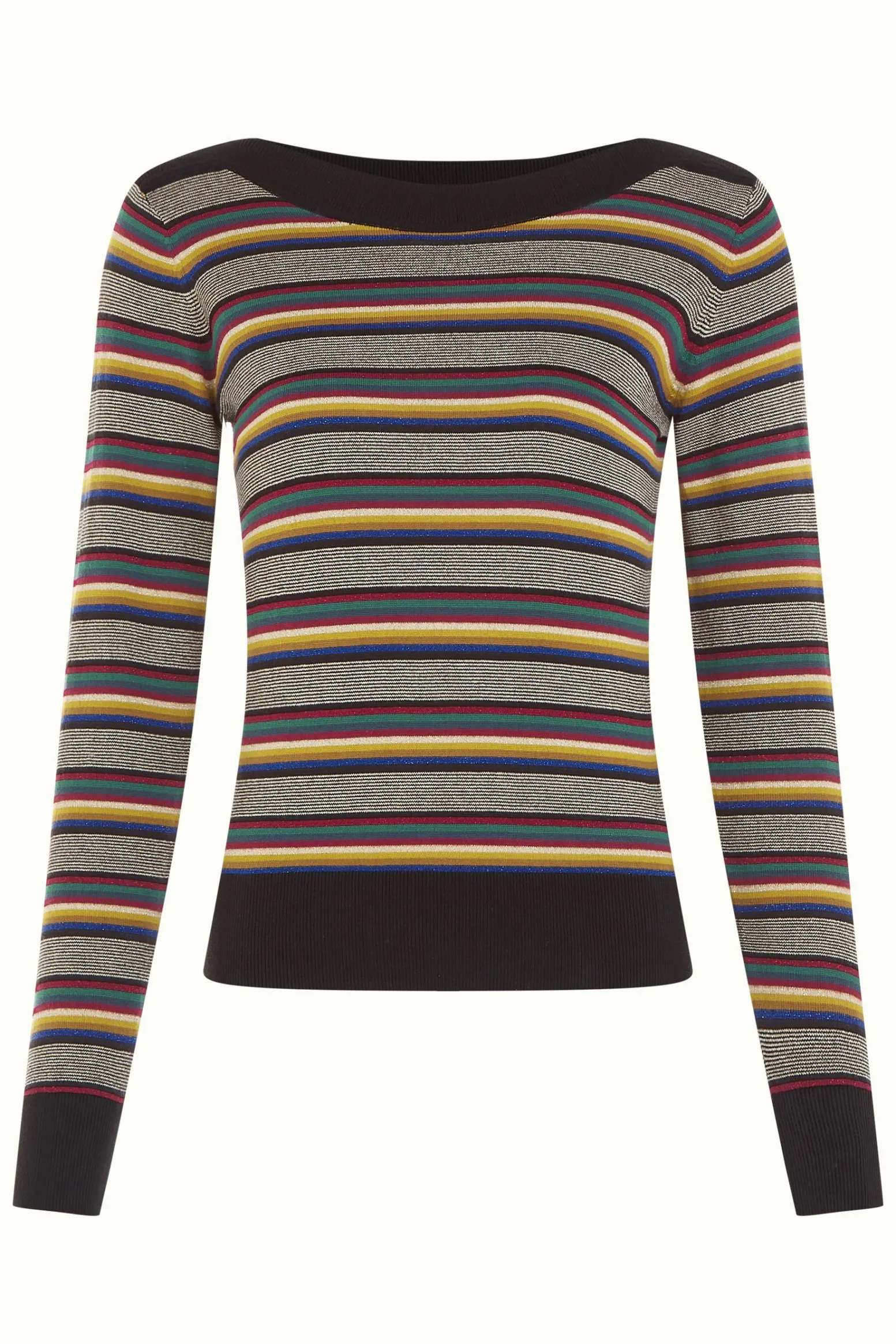 King Louie Truien|Audrey Top Sixties Stripe Black