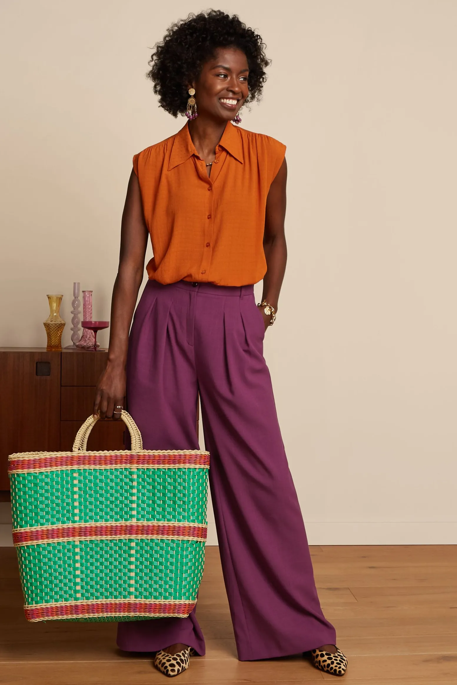 King Louie Accessoires|Beachy Bag Puglia Amber Green