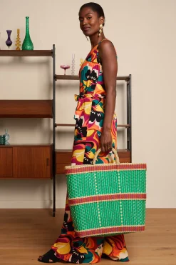 King Louie Accessoires|Beachy Bag Puglia Amber Green