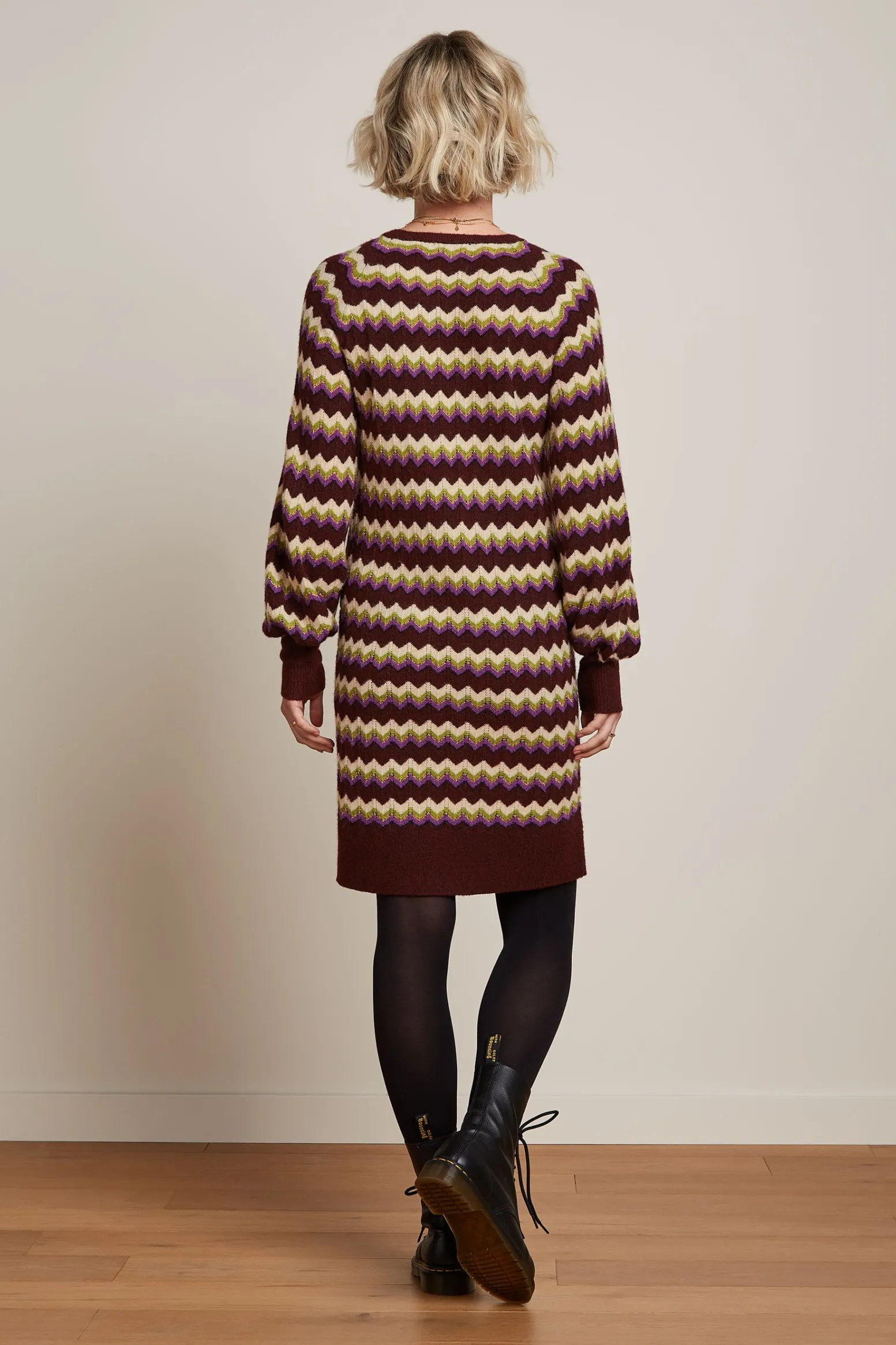King Louie Jurken|Bente Knit Dress Gladys Porto Red