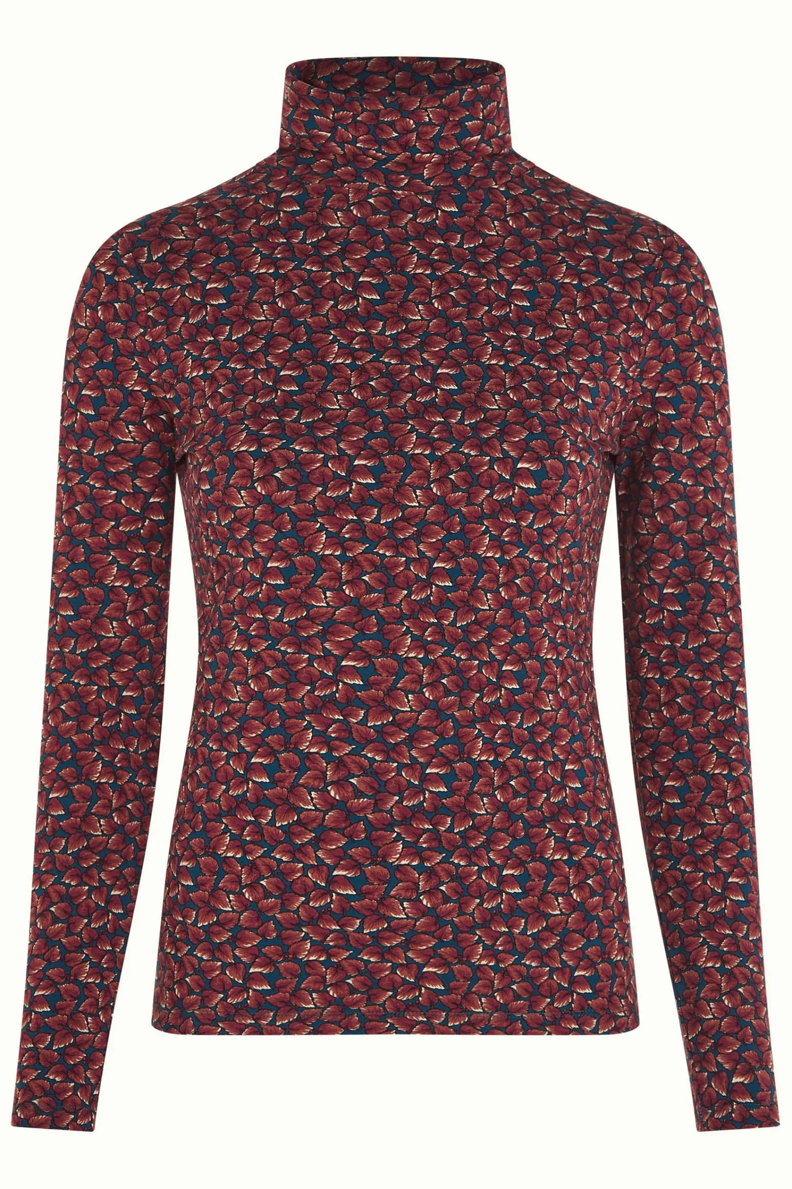 King Louie Tops & Shirts|Betsy Rollneck Top Autumn Storm Blue