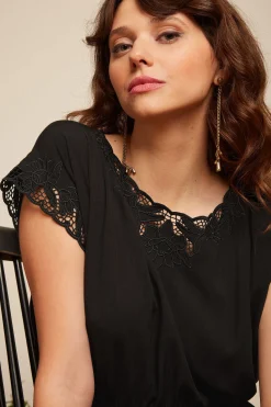 King Louie Jurken|Betty Dress Aurelie Embroidery Black