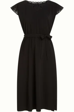 King Louie Jurken|Betty Dress Aurelie Embroidery Black