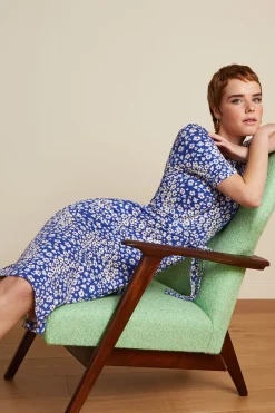 King Louie Jurken|Betty Dress Mercy Deep Ultramarine