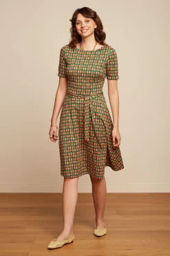 King Louie Jurken|Betty Dress Rondine Ponderosa Green