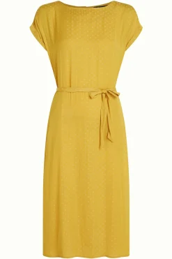 King Louie Jurken|Betty Loose Fit Dress Bisque Tuscan Yellow