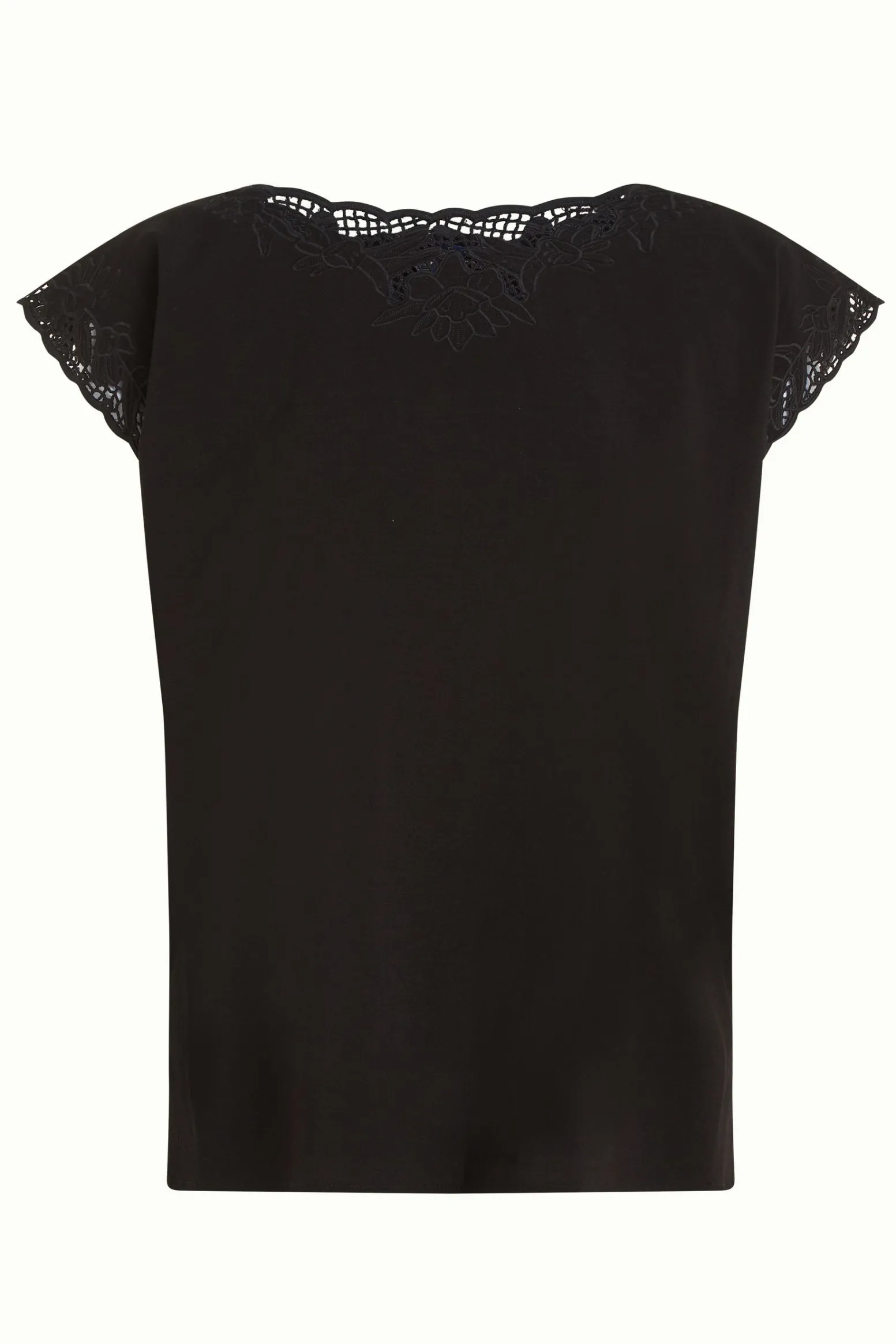 King Louie Tops & Shirts|Betty Top Aurelie Embroidery Black