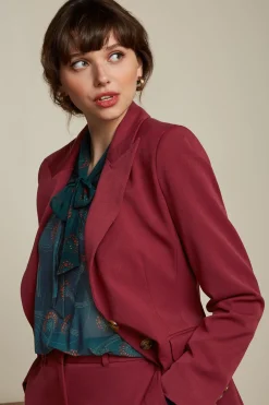 King Louie Jassen & Blazers|Bianca Blazer Broadway Cabernet Red