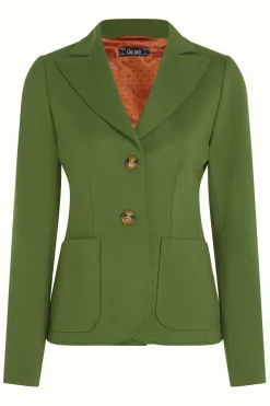 King Louie Jassen & Blazers|Bibi Blazer Uni Rodeo Olive Green