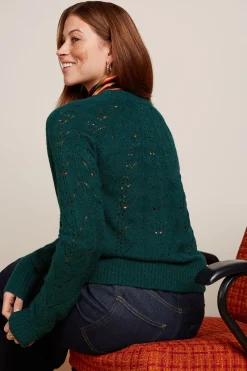 King Louie Vesten|Blanca Cardi Farfalle Pine Green