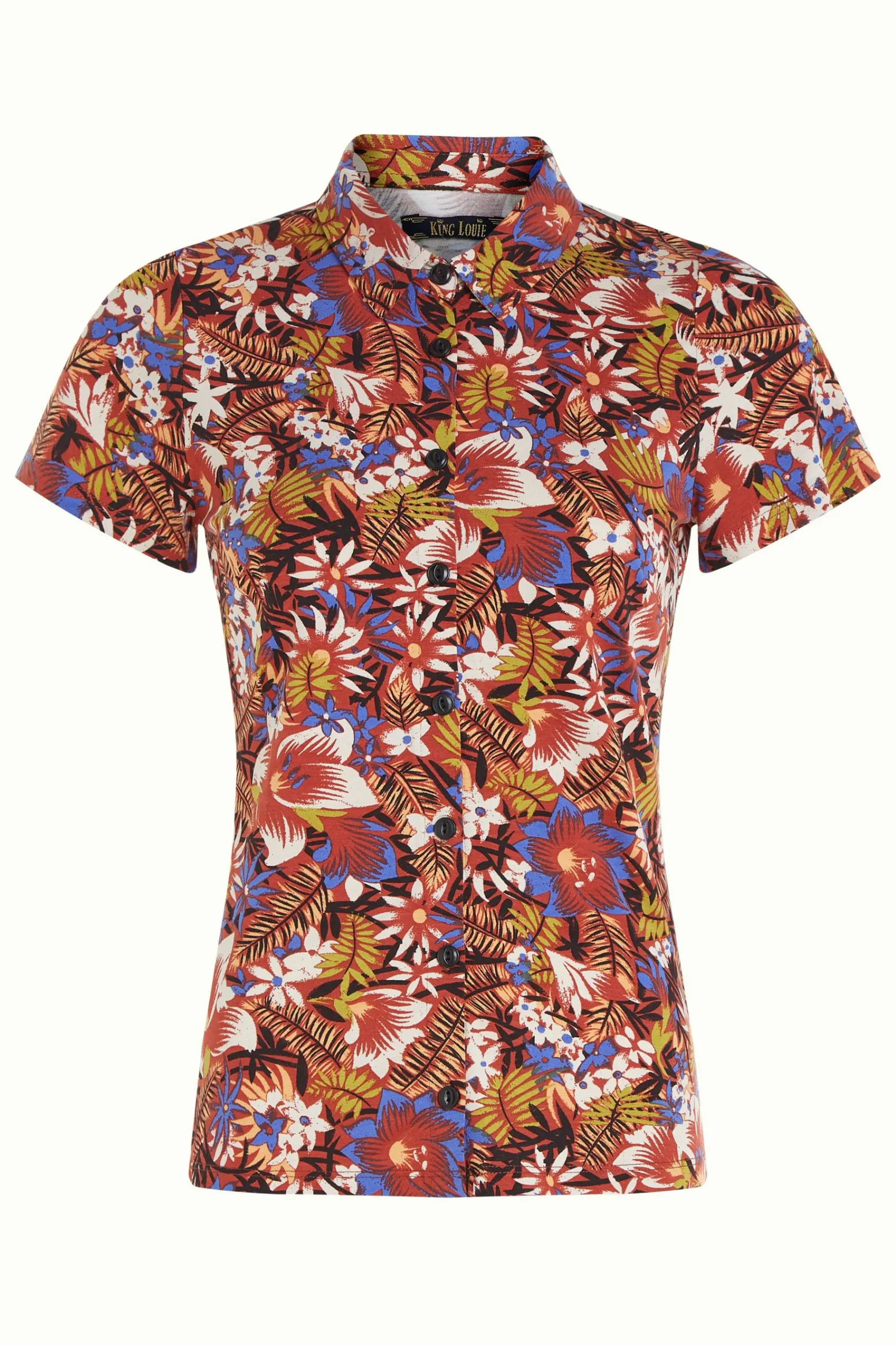 King Louie Blouses|Blouse Madeleine Sienna Red
