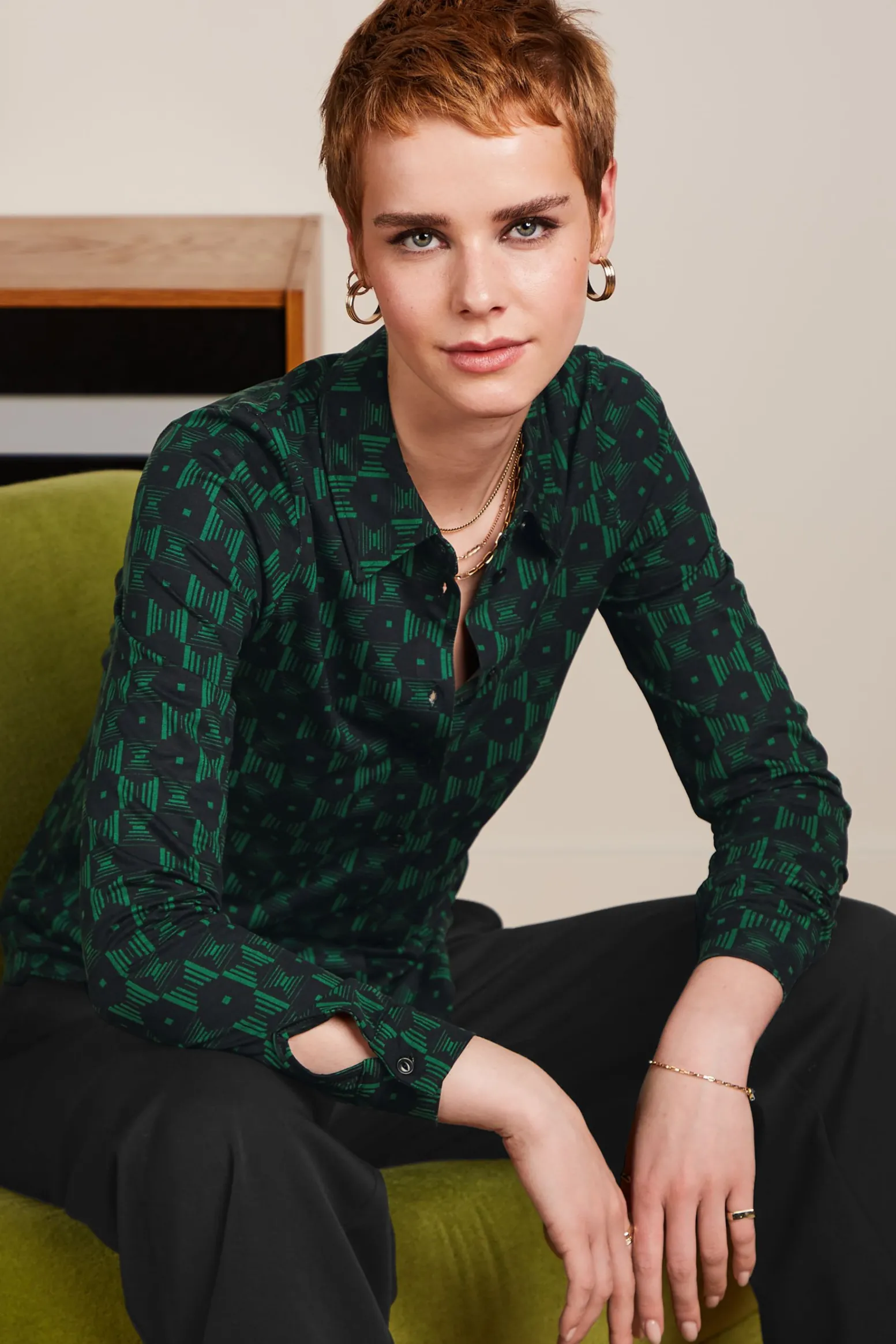 King Louie Blouses|Blouse Marvin Para Green