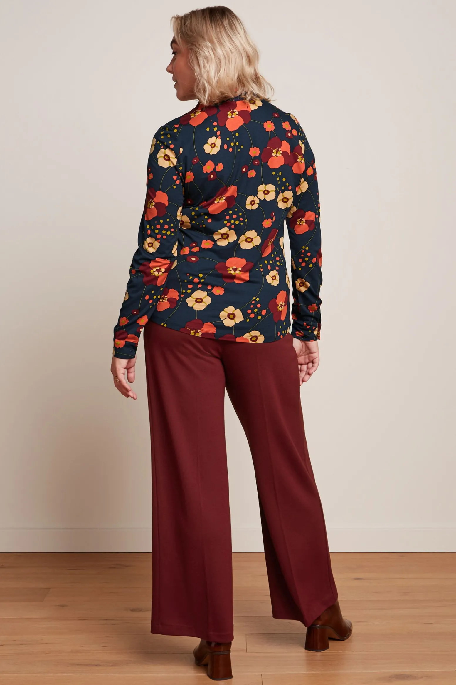 King Louie Blouses|Blouse Melody Evening Blue