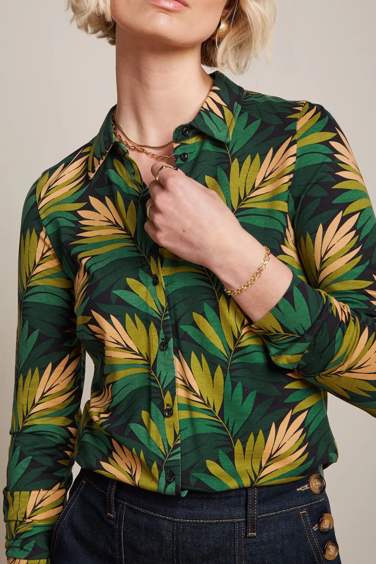 King Louie Blouses|Blouse Ornette Pine Green