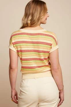 King Louie Tops & Shirts|Boatneck Top Boyd Cream