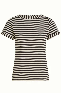 King Louie Tops & Shirts|Boatneck Top Chopito Stripe Black