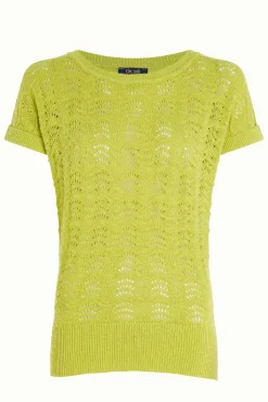 King Louie Tops & Shirts|Boatneck Top Scallop Cress Yellow