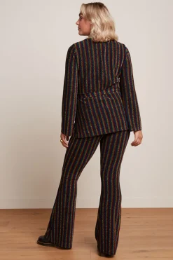 King Louie Broeken|Border Flared Pants Alma Lurex Multi Color