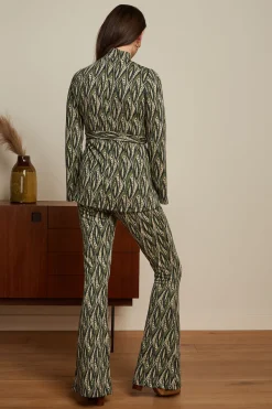 King Louie Broeken|Border Flared Pants Victory Blue