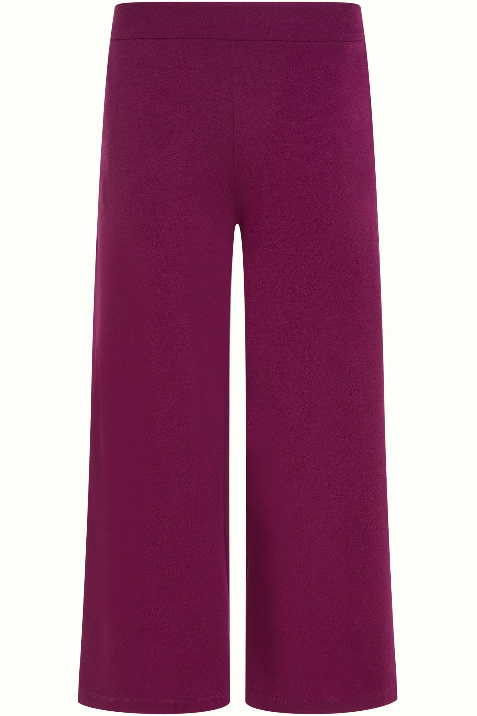 King Louie Broeken|Border Palazzo Cropped Pants Milano Crepe Caspia Purple