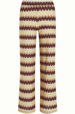 King Louie Broeken|Border Palazzo Pants Carmine Mock Orange