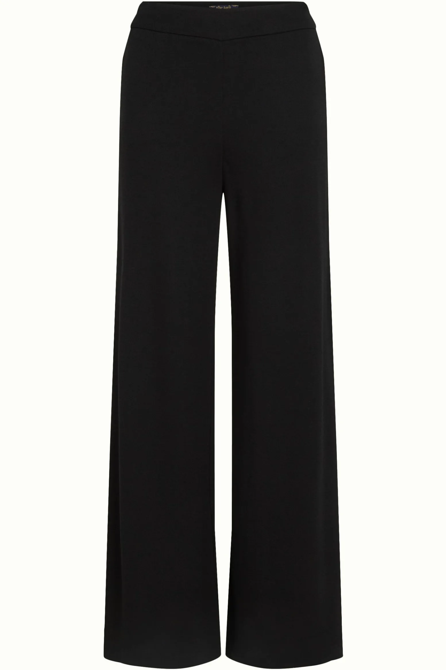 King Louie Broeken|Border Palazzo Pants Milano Crepe Black