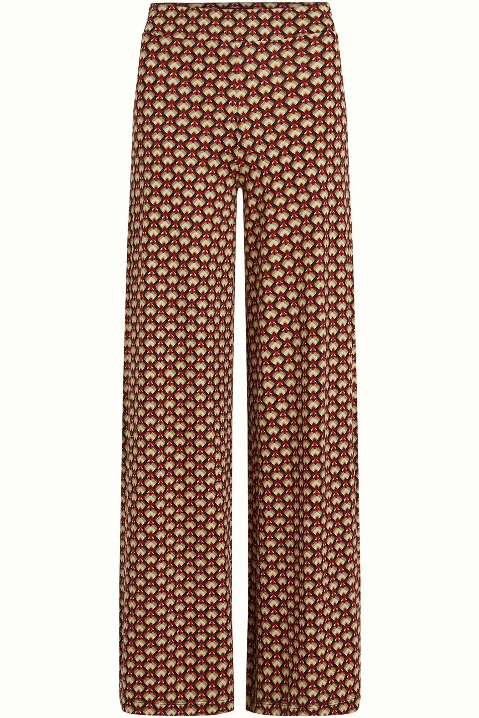 King Louie Broeken|Border Palazzo Pants Valet Cabernet Red