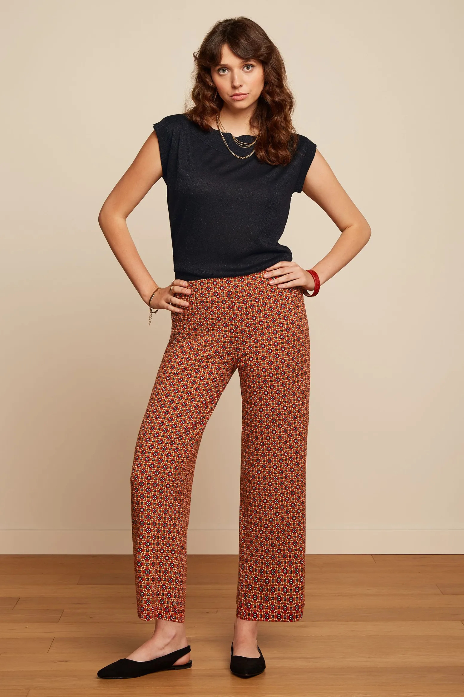 King Louie Broeken|Border Pants Miro Jalapeno Red