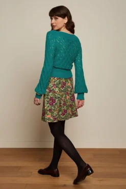 King Louie Rokken|Border Skirt Bellevue Olive Green