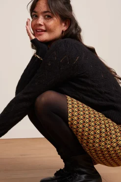 King Louie Rokken|Border Skirt Dandy Black