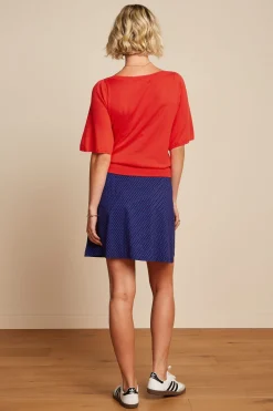 King Louie Rokken|Border Skirt Ditto Evening Blue
