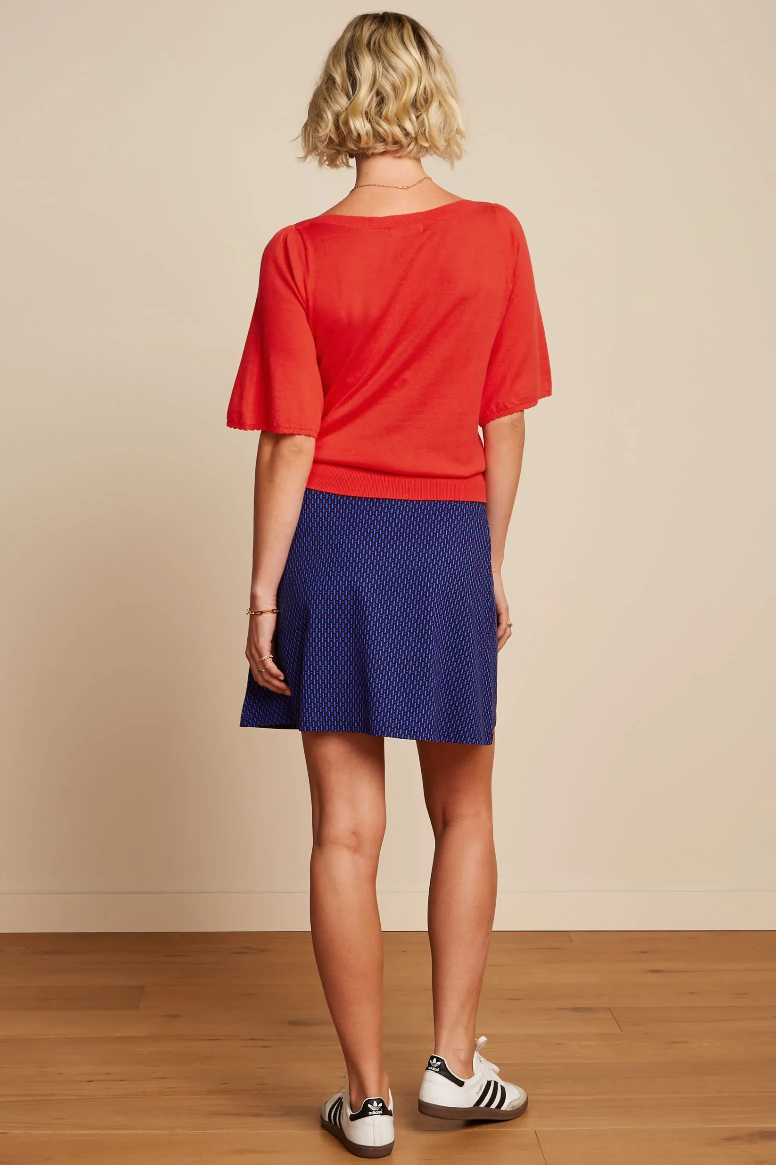 King Louie Rokken|Border Skirt Ditto Evening Blue