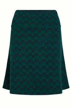 King Louie Rokken|Border Skirt Duffy Jacquard Evening Blue